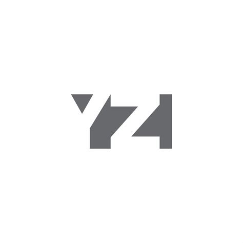 YZ Logo monogram with negative space style design template 2768279 ...