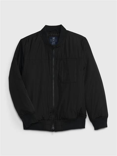 Boys black bomber jacket online