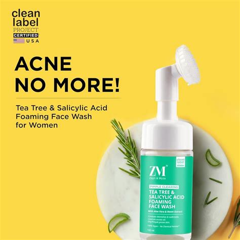 ZM (Zayn & MYZA) - Tea Tree & Salicylic Acid Foaming Face Wash (100 ML)