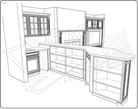 Image result for Kitchen Drawing CAD