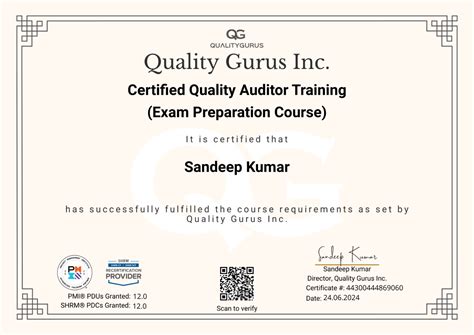 Certified Quality Auditor (CQA) Training | Quality Gurus