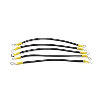 3NH® 5Pcs 26cm Black Car Battery Ground Wire Electric Conduction Stable ...