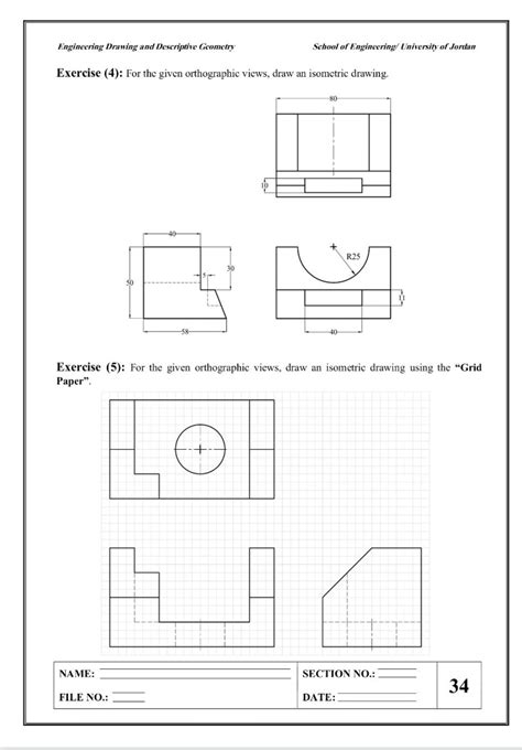 Image result for Isometric View Drawing Exercises