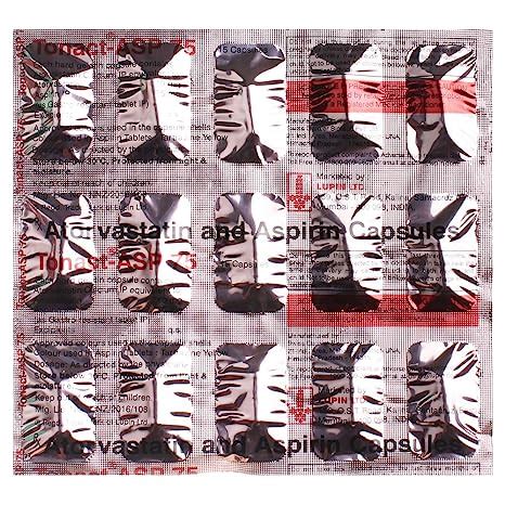 Tonact ASP 75 - Strip of 15 Capsules : Amazon.in: Health & Personal Care