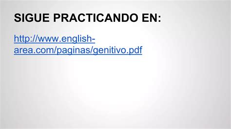 Genitivo sajon | PPTX