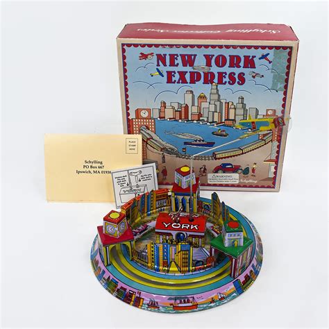 Schylling New York Express Train Wind Up Tin Toy New in Box - Uncle Al's Toys