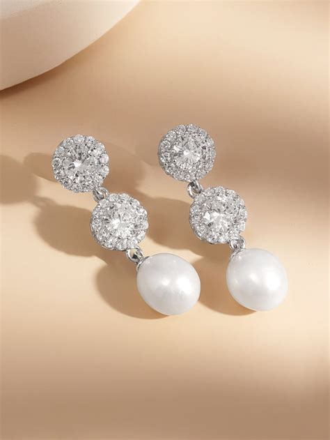 925 Fine Silver Pearl Bloom Drop Earrings – Rubans
