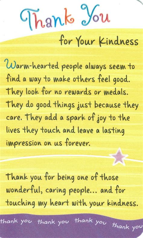 Thank You For You Kindness - Wallet Card | Gratitude quotes, Appreciation quotes, Thank you ...