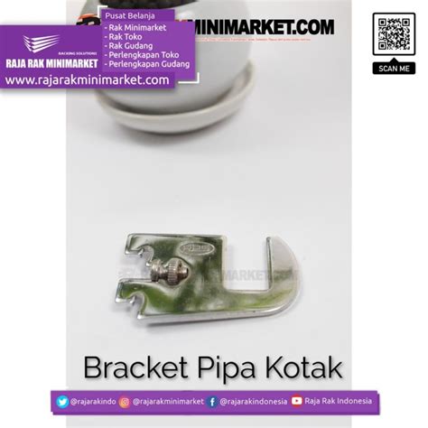 Daun Bracket Pipa Kotak Panjang 5 cm CHROME – Bracket Pipa Kotak H 5 ...