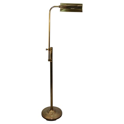 Mid Century Brass Floor Lamp with Globe Lights at 1stDibs