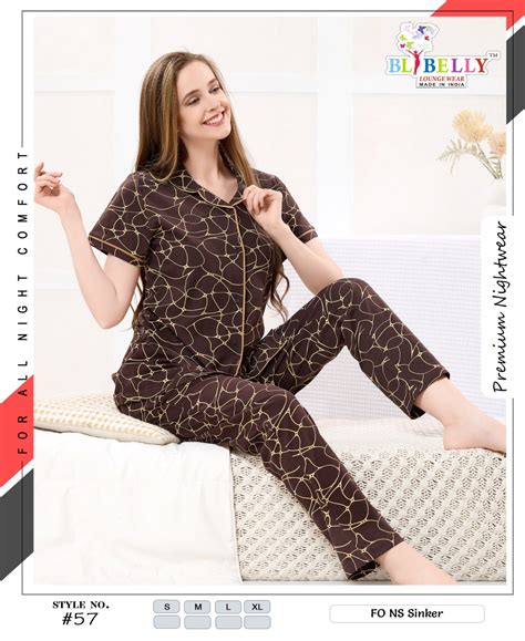 Vol 705 Belly Sinker Collar Night Suits Exporter India – Kavya Style Plus