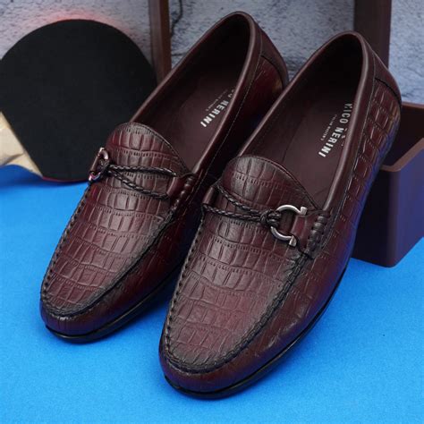Nico Nerini Genuine Leather Trendy Premium Stylish Party Loafer Corpor