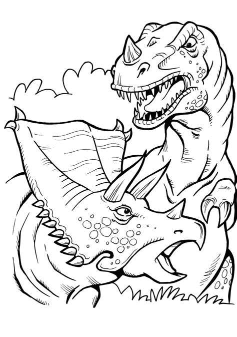 Dinosaur T Rex Coloring Pages