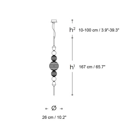 Buy Italamp GRETA 8161/S Vertical Pendant Lamp Online
