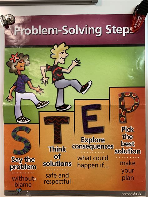 Image result for Second Step Problem Solving Step Poster