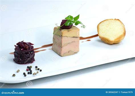 Terrine of Grilled Duck Foie Gras Stock Image - Image of terrine, duck ...