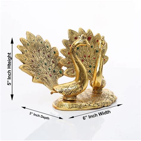 Giri - Decorative Peacock Statue | Peacock Sculpture | Peacock Pair