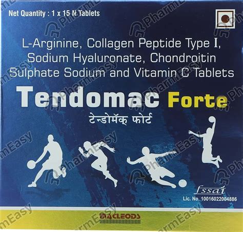 Buy Tendomac Forte Strip Of 15 Tablets Online & Save Up to 24% at PharmEasy