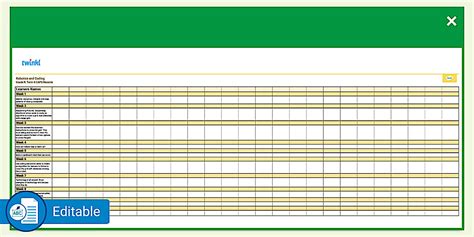 Teacher Grade R - Term 4 - Week-by-week Assessment Records