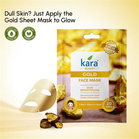 Kara Face Mask Sheet Gold Skin Brightening 1 N – Kara Refreshing