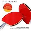 Buy Table Tennis Racket Sportneer 2 PCS 4 Star Table Tennis Bats Red ...