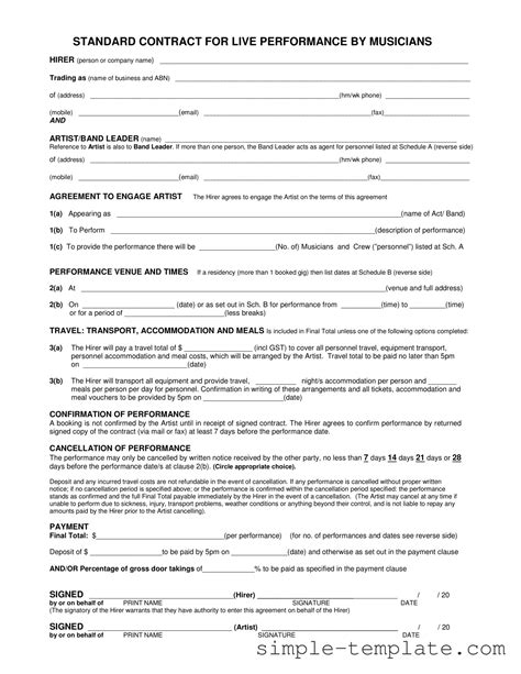 Performance Contract