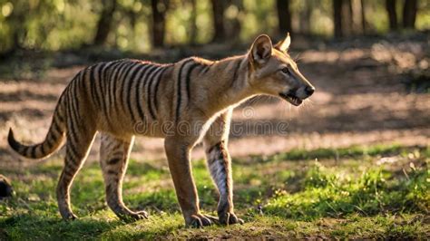 Sighting of a Thylacine (Tasmanian Tiger) Stock Video - Video of ...