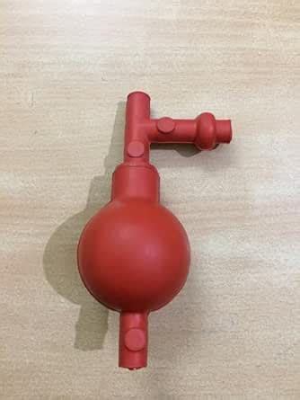 Rubber Pipette filler, Red, Laboratory Suction Ball : Amazon.in ...