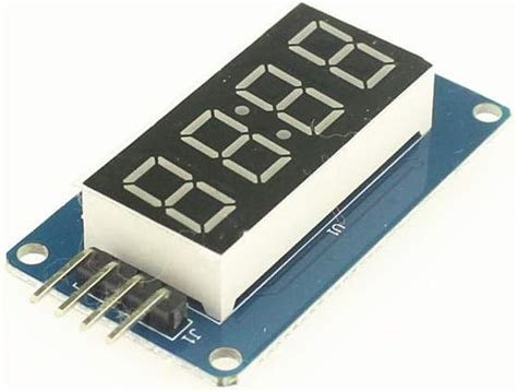 Electrobot 4 Digits 7 Segment Display Module For Arduino & Rpi : Amazon ...