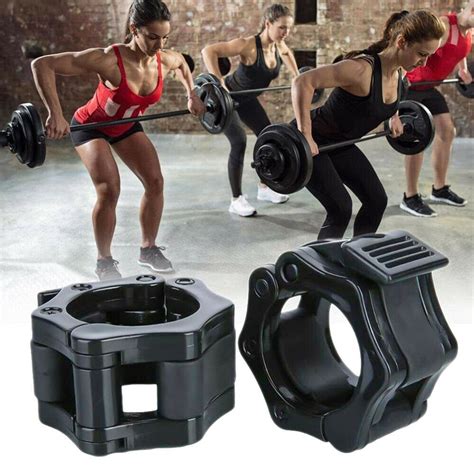 Hukimoyo Olympicsrod Barbells Lock 50 mm, Weight bar Plate Locks Collar ...