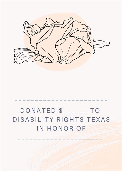 Tribute Donations - Disability Rights Texas