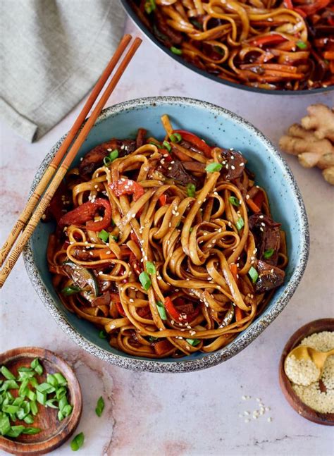 These 25-minute vegetable stir-fry noodles are simple, and packed with ...