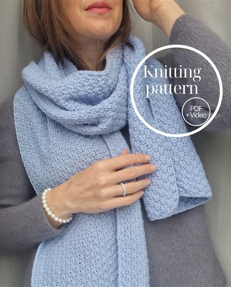 Scarf Knitting Pattern - Etsy