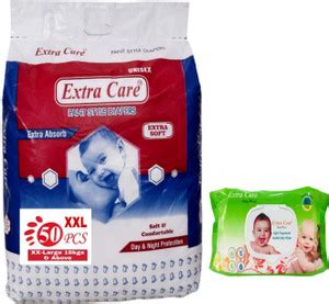 Extra Care EXTRA ABSORB PANT STYLE DIAPERS XXL 50PCS & LIGHT FRAGRANCED ...