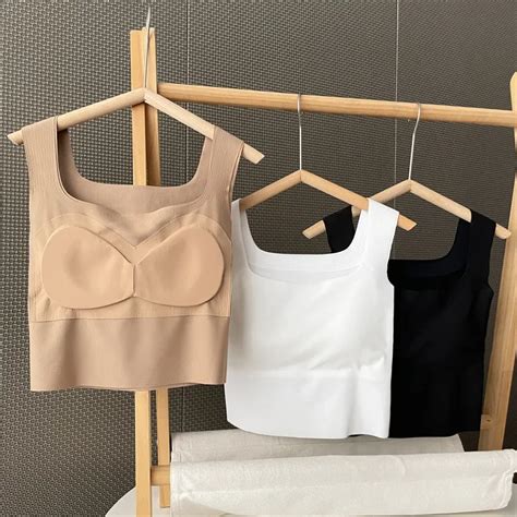 Square Neck Threaded Tank Top with Removable Pads – smokeymama.in