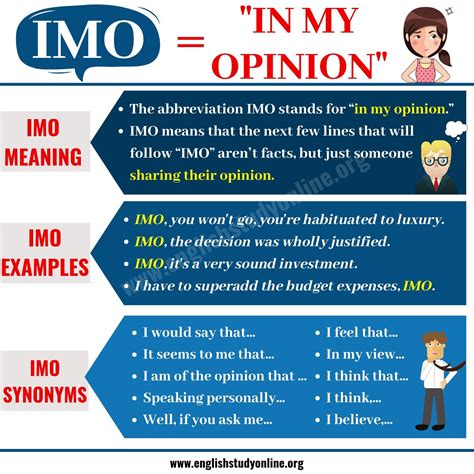 IMO Meaning | List of 70+ Popular Internet Acronyms for ESL Learners ...