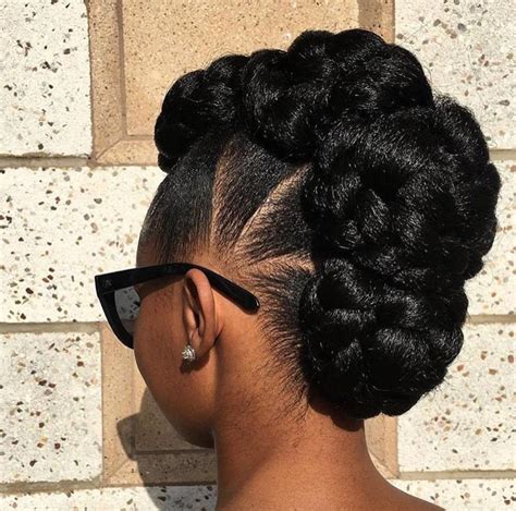 African American Hairstyles Natural Updo