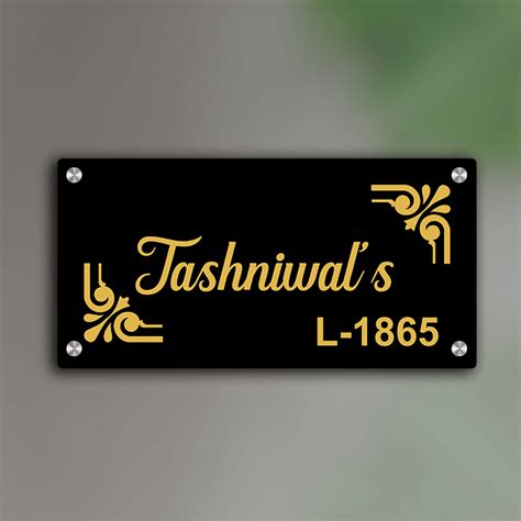 Name Plate for Home | Custom House Name Plates Online – NameplateWale