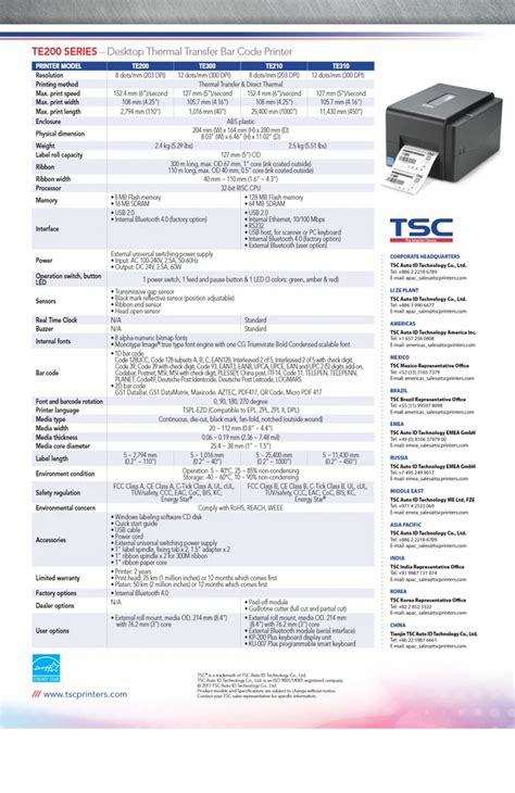 TSC Barcode Printers - Tsc MH341T Barcode Label Printer Trader ...