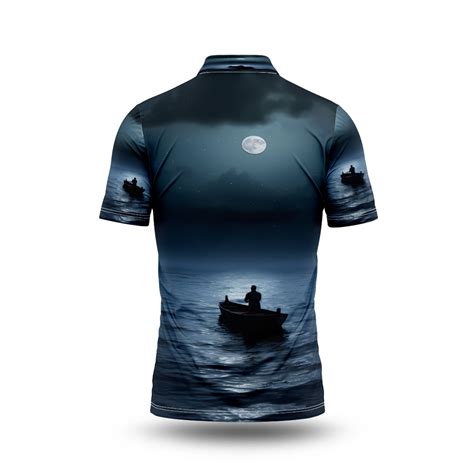 View of boat on water at night. – Next Print