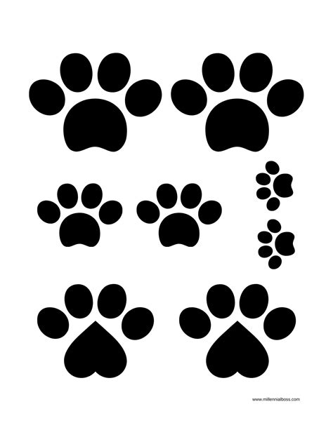 Free Printable Paw Prints