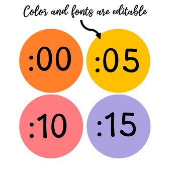 Image result for Clock Numbers Colored