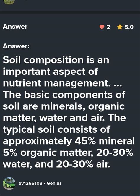 define component of soil - Brainly.in