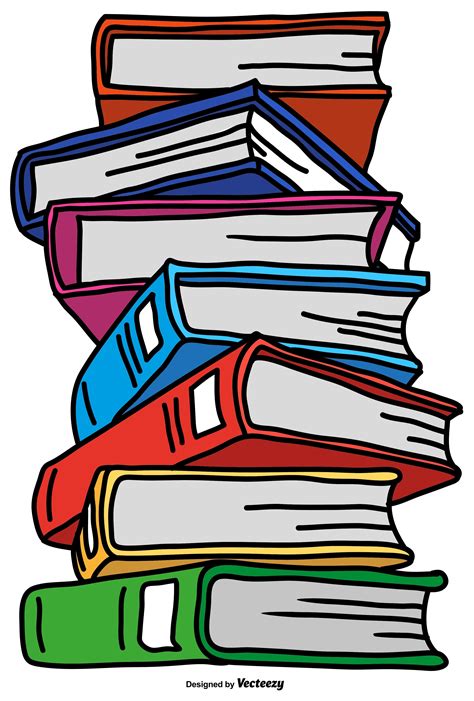 Pile Of Books Vector Art, Icons, and Graphics for Free Download