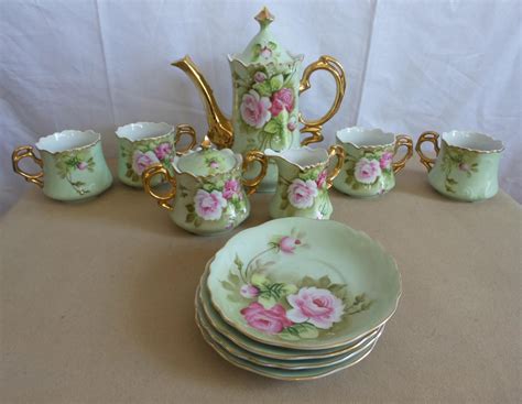 Outstanding Vintage Lefton Hertiage Pattern Coffee Set - Etsy | Tea ...