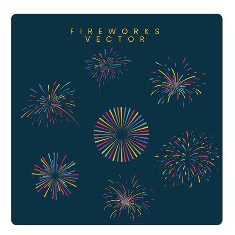 Free Fireworks Vector Template to Edit Online