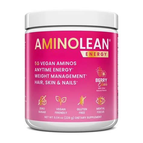 AminoLean Pre Workout - Berry Elixir – AminoLean | TrueFit