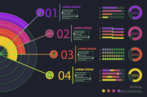 Image result for Radial Vector Infographic Background
