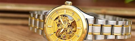 Buy Anchor Quartz Automatic 23.5K Stainless Steel Gold Plated Wrist ...