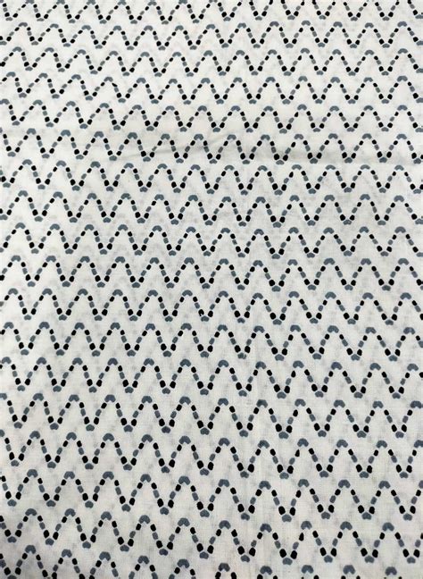 Shop the Trend: Stylish White Cotton Fabric with Digital Print - 1 Mtr ...